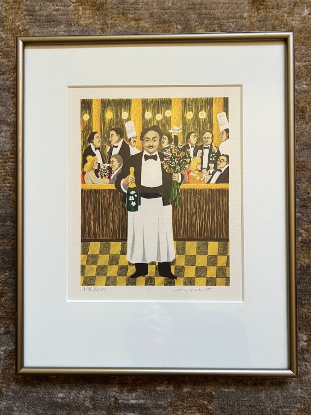 Guy Buffet Limited Edition Lithograph Print, Framed, Signed, Matted & Numbered.